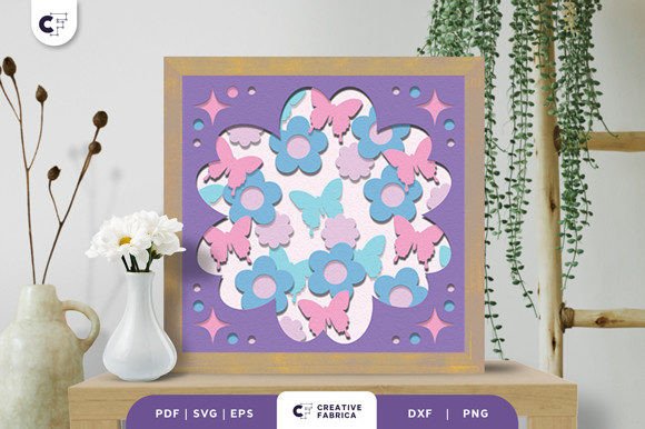 Download Flower Petals 3D Layered Paper Cut SVG - Pet Collection