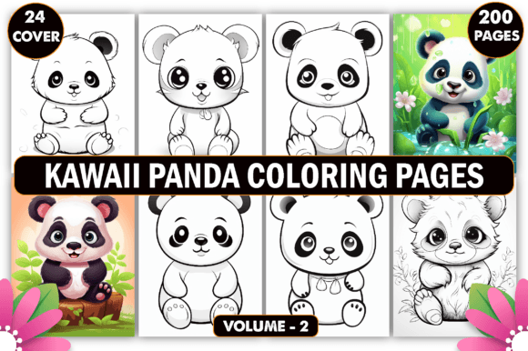Download Kawaii Panda Coloring Pages for Kids - Premium Resources
