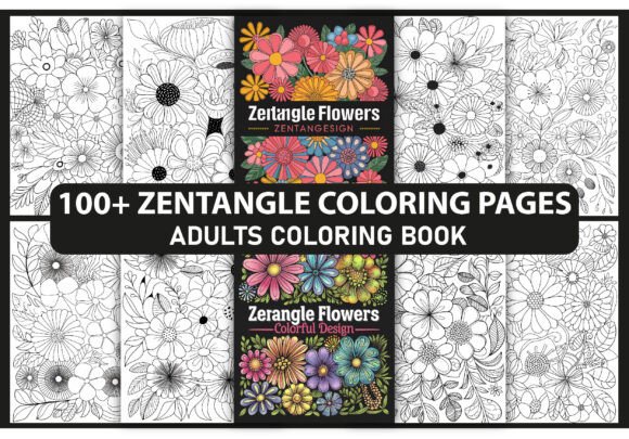 Download 100+ Zentangle Coloring Pages Bundle-KDP - Coloring pages bundle Collection