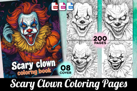 Download Scary Clown Coloring Pages for Adults - Coloring pages for adult Collection